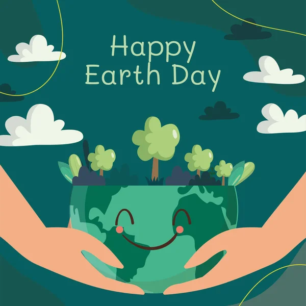Happy Earth Day Card — Stock Vector