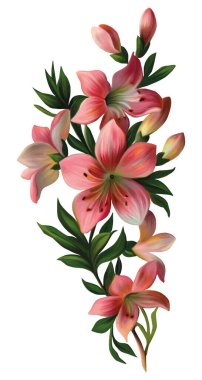 vector beautiful  floral background.  clipart