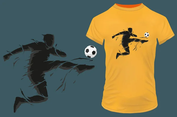 Shirt Football Design Graphique — Image vectorielle