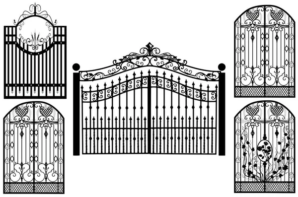 Conjunto Puertas Decorativas — Archivo Imágenes Vectoriales