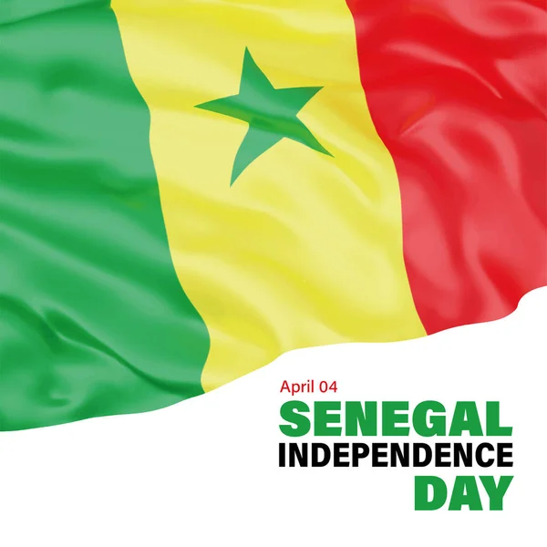 Dia Independência República Senegal Ilustração Vetorial —  Vetores de Stock
