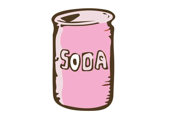 ソーダ缶ベクトルイラスト — ストックベクタ