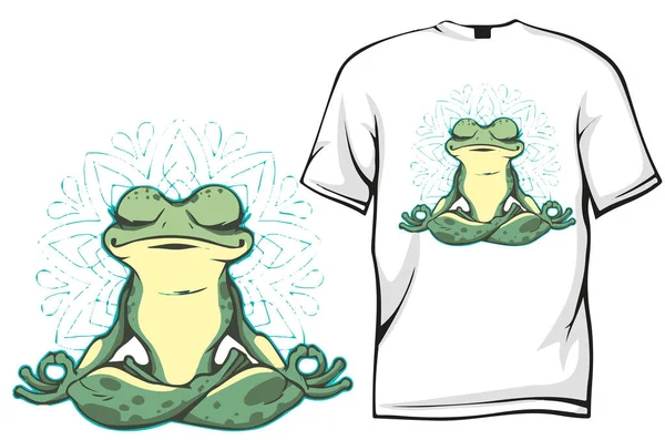 Frog Shirt Vector Illustration — Stock Vector