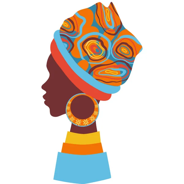 Mujer Africana Vector Ilustración — Archivo Imágenes Vectoriales
