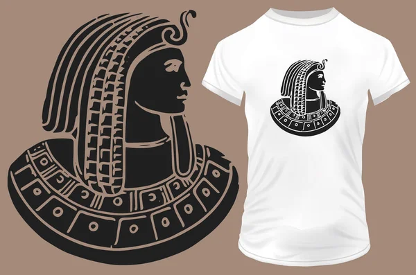 Design Vetorial Logotipo Camisa Egito — Vetor de Stock