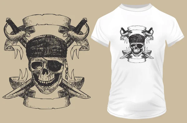 Сорочка Піратом — стоковий вектор
