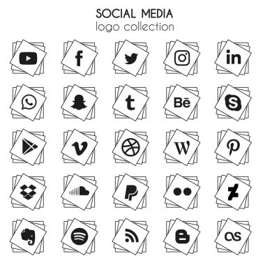 RWP, Pakistan. 06 07 2020. Yuvarlak köşeli popüler sosyal uygulamaların simgesi. Tasarımınız için saydam arkaplan üzerine sosyal medya simgeleri modern tasarım. Vektör Ayarları EPS 10