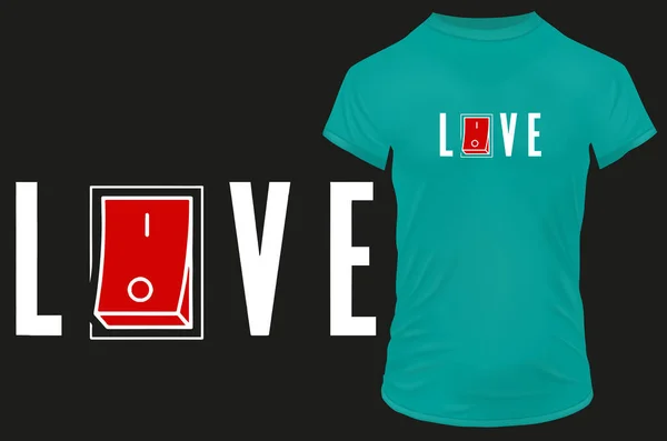 Leben Oder Liebe Philosophisches Zitat Vektor Illustration Für Shirt Website — Stockvektor