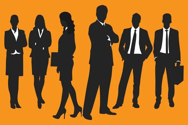 vector image of business people