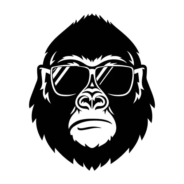 Monkey Sunglasses Vector Illustration Ilustraciones de stock libres de derechos