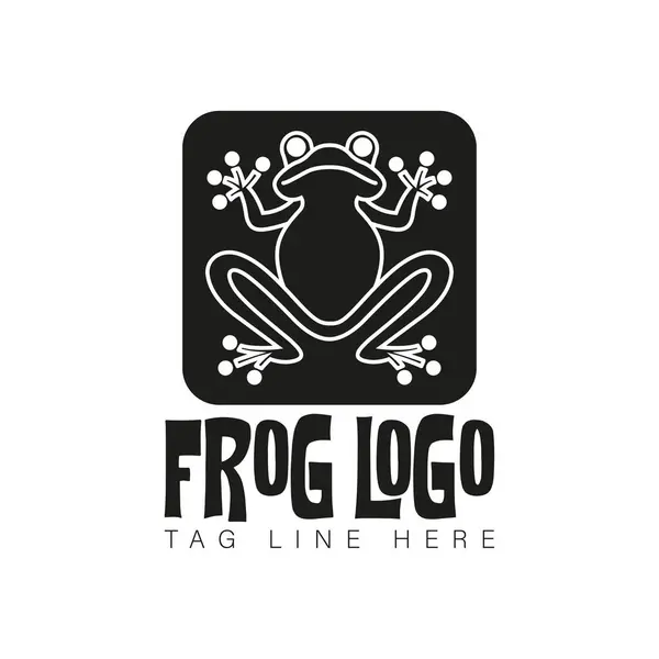 stock vector Frog logo illustration t-shirt typography for print