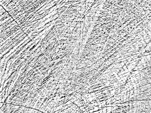 Органическая Гранжевая Текстура Поперечного Сечения Пиломатериала Трещинами Кругами Естественный Монохромный — стоковый вектор