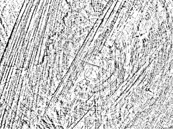 Отличительная Векторная Гранжевая Текстура Скрещенного Дерева Органическими Трещинами Концентрическими Кругами — стоковый вектор