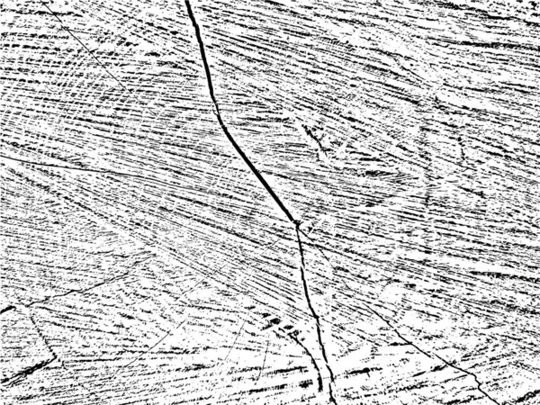 具有同心圆和裂缝的木材的有机和天然的磨擦纹理 完美的年份 乡土气息和抽象的设计 在Grunge样式模板中用作纹理覆盖或模板 — 图库矢量图片