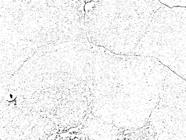 古い割れたコンクリート壁のベクトルグランジテクスチャ 都市の背景に傷や亀裂 粒状および苦痛の効果のための塵のオーバーレイ 悩んでいる背景を作るのに最適です — ストックベクタ