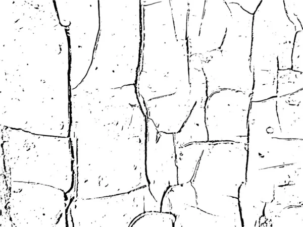 Vieille Peinture Fissurée Texture Grunge Vectorielle Avec Gros Petits Grains — Image vectorielle
