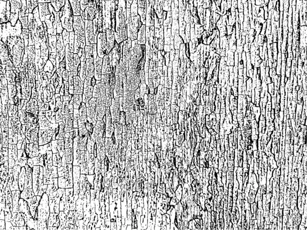 나무판에 오래된 페인트를 껍질을 벗김의 검은색과 그런지 디자인을위한 진정한 일러스트 — 스톡 벡터