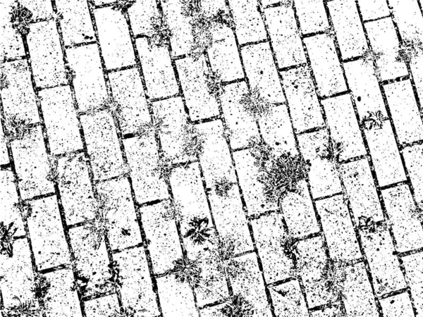 Textura Grunge Vectorial Abstracta Envejecida Con Pixelación Con Losas Pavimentación — Vector de stock