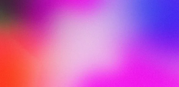 Grainy background in rainbow colors. Red pink blue yellow purple abstract blurred banner for website. Desktop design. A large, wide template, pattern. Color gradient, ombre, blur. Defocused, colorful, mix, bright, fun pattern