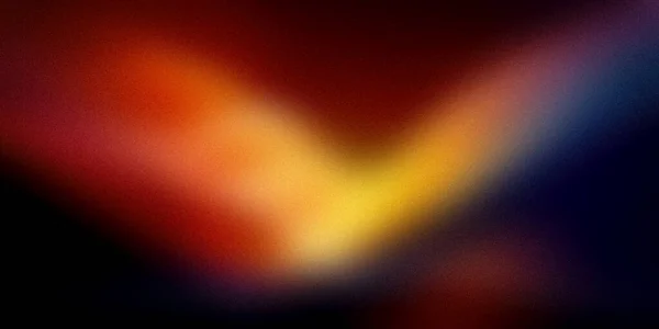 Orange red yellow blue wide pattern. Unique blurred rainbow grainy background. Multicolored website banner, desktop, template, gradient. Design of holidays, Christmas, New Year, Valentine, Halloween
