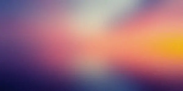 Pink yellow orange blue purple matte wide background. Blurred pattern with noise effect. Grainy website banner desktop template digital gradient. Nostalgia, Christmas, New Year, Valentine, Halloween