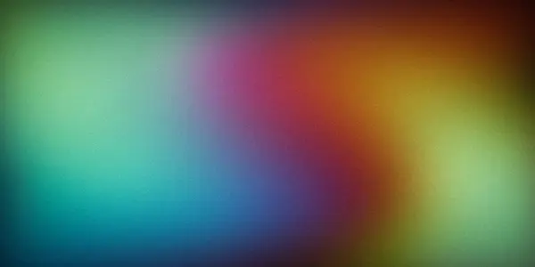 stock image Vibrant gradient background blending green, blue, purple, orange, and yellow hues. Ideal for digital design, modern art, and creative projects