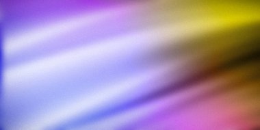 Mor, mavi ve sarı renklerin dinamik bir karışımı ile canlı bir gradyan arkaplan. Bu yüksek kaliteli soyut tasarım dijital ve yazdırma projelerine modern ve renkli bir dokunuş eklemek için mükemmeldir.