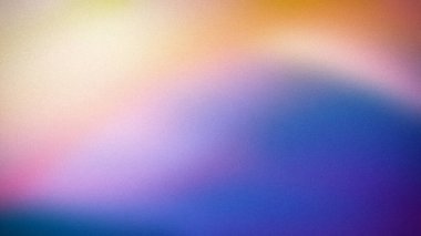 Sarı, pembe, mavi ve mor renklerin karışımından oluşan 4K soyut bir arka plan. Kumlu dokusu ve pürüzsüz eğimleri rahatlatıcı ve canlı bir estetik yaratıyor. Duvar kağıtları ve afişler için mükemmel.