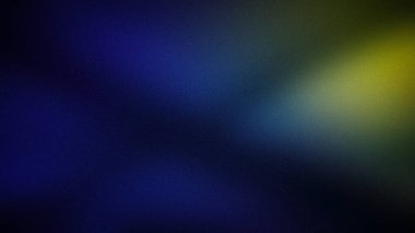 Koyu mavi, yeşil ve sarı tonların karışımı ince taneli bir dokuya sahip, 4K duvar kağıtları, pankartlar ve atmosferik tasarımlar için mükemmel dengesiz ve gizemli bir arkaplan oluşturur.