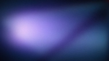 Yumuşak gradyan arkaplan mor ve mavinin gölgeleri ve ince taneli dokusu. 4K duvar kağıtları, zarif web pankartları ve sakin tasarım arkaplanları için ideal