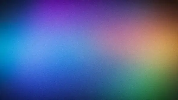 stock image Vibrant multicolor gradient background with grainy texture, blending purple, blue, orange, and green hues. Perfect for modern designs, tech, and creative projects