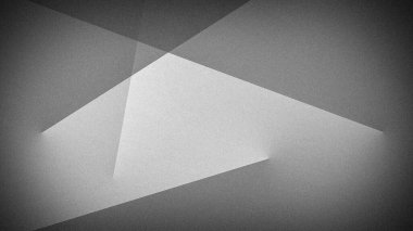 4K 'da tek renkli soyut geometrik arkaplan, karıncalı dokular ve keskin çakışan şekiller. Modern, minimalist tasarımlar veya duvar kağıtları için mükemmel.