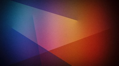 Dinamik soyut arkaplan, koyu mavi, mor, kırmızı ve turuncu tonların karışımını içeriyor. Yumuşak kumlu doku ve geometrik şekiller çarpıcı bir 4K duvar kağıdı oluşturur