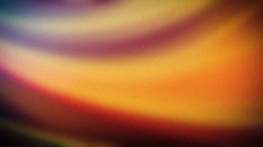Turuncu, sarı, mor ve koyu tonların karışımından oluşan canlı bir arkaplan. 4K duvar kağıdı, soyut afişler ya da bulanık efektli modern arkaplanlar için mükemmel