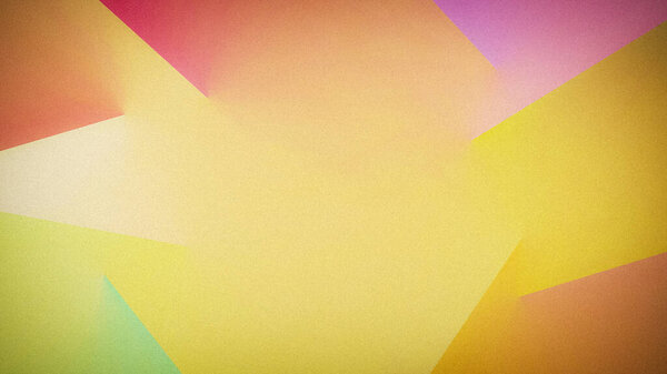 Яркий и яркий градиентный фон с мягкими переходами между желтыми, розовыми и оранжевыми тонами, с геометрическими формами и зернистой текстурой для динамического дизайна 4K