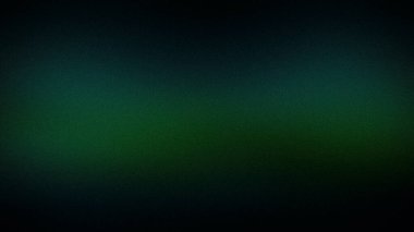 Büyüleyici bir 4K yeşil ve siyah soyut gradyan. Kumlu, modern, kasvetli tasarım, teknoloji ve yaratıcı projeler için mükemmel bir zemin..