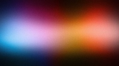 Mavi, pembe, kırmızı ve turuncu renklerin canlı bir karışımı ile enerjik soyut bir gradyan. Kumlu doku dinamik cazibesini artırıyor, afişler ve dijital tasarımlar için mükemmel.