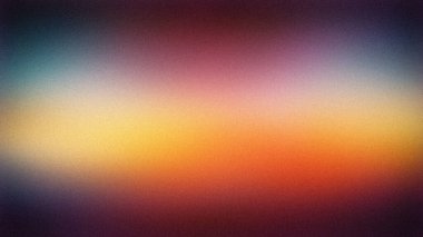 Sarı, turuncu, pembe ve mor renklerin sıcak karışımına sahip yumuşak, soyut bir arkaplan. Kumlu doku ve pürüzsüz renk geçişleri sakin, sanatsal bir his yaratıyor. Arkaplan için mükemmel.