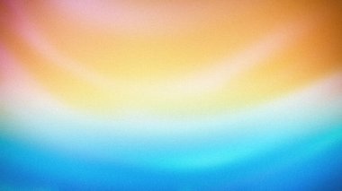 Ilık turuncu ve sarı renkleri serin maviler ve pembelerle harmanlayan canlı bir gradyan. Yumuşak, kumlu bir doku modern tasarımlar için rahatlatıcı bir zemin oluşturur.