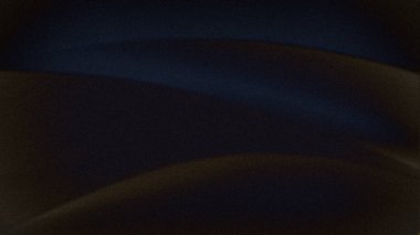 Derin deniz ve siyah tonları, dalgalı kıvrımları ve kumlu bir dokusu olan koyu soyut bir eğim. 4K arkaplan, duvar kağıtları, afişler ve zarif koyu temalı arka planlar için ideal