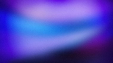 Mor, mavi ve beyaz tonları ile çarpıcı soyut bir gradyan, kumlu bir dokuyla harmanlanmış, yüksek etkili arka planlar, duvar kağıtları ve modern tasarım için mükemmel.