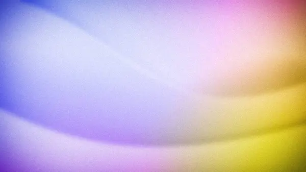 stock image A soft abstract gradient with delicate transitions of blue, purple, pink, and yellow hues, enhanced by a subtle grainy texture, perfect for modern backgrounds