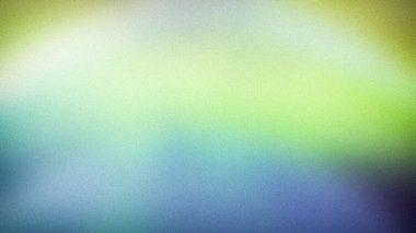 Yeşil, sarı ve mavinin sakinleştirici tonlarıyla, sakin dijital arkaplanlar ve yaratıcı tasarımlar için ideal kumlu bir dokuya sahip, soyut bir eğim.