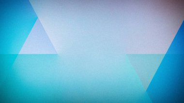 Açık mavi ve cyan tonlarında, geometrik şekiller ve ince taneli bir dokuya sahip yumuşak, rahatlatıcı soyut bir arka plan. Modern dijital tasarımlar için mükemmel