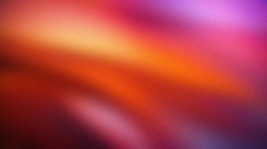 Ilık turuncu, kırmızı ve mor renklerin pürüzsüz geçişleriyle, buğulu bir dokuya sahip soyut bir eğim. Modern arka planlar, afişler ve duvar kağıtları için mükemmel.