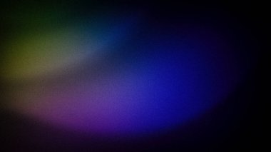 Derinlemesine mavi, yeşil, mor ve sarı renklerin karışımı soyut bir arkaplan ve kumlu bir doku. Canlı, modern tasarımlar, duvar kağıtları ve pankartlar için ideal.