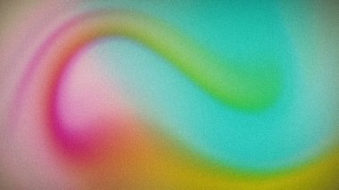 Pembe, turuncu, yeşil ve cyan renklerini ince taneli dokusuyla harmanlayan soyut bir renktir. Arka planlar, duvar kağıtları ve yaratıcı afişler için mükemmel.