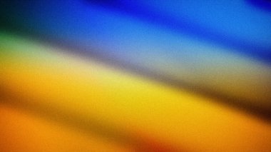 Mavi, sarı ve turuncu tonlarda zengin geçişleri içeren canlı soyut gradyan ve kumlu bir dokuya sahip. Parlak dijital arkaplanlar, duvar kağıtları ve yaratıcı tasarımlar için ideal