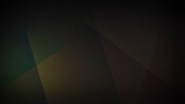 Yeşil, kahverengi ve sarı tonlarda koyu renkli, sessiz geometrik şekiller içeren soyut 4K arkaplan. İnce ve profesyonel arka planlar için mükemmel.