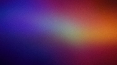 Koyu mavi, mor ve turuncu tonlarla harmanlanmış koyu soyut bir gradyan, 4K duvar kağıtları, afişler ve modern dijital tasarımlar için ideal.